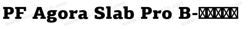 PF Agora Slab Pro B字体转换